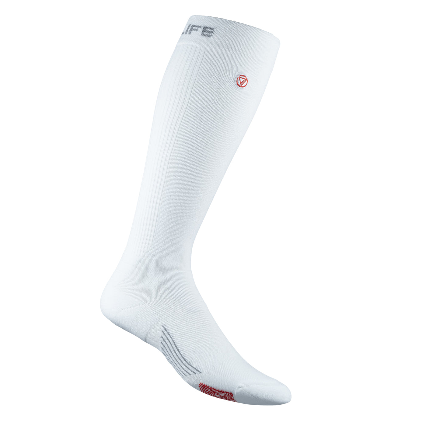 Zensah Tech + Compression Socks White White